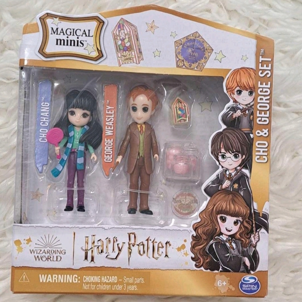 Brand New Harry Porter Magical Minis Cho & George Set